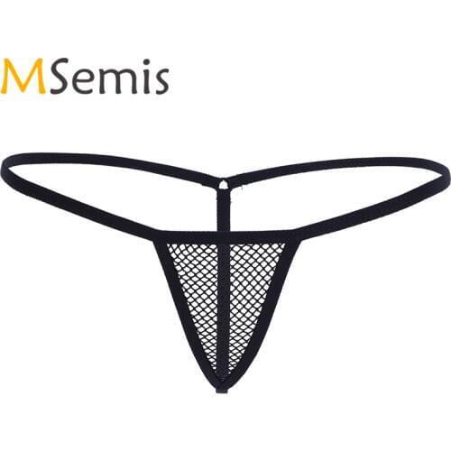 Womens Underwear G-string Bikini Thong Briefs Shorts Transparent Underwear See Through Open Thong Panties