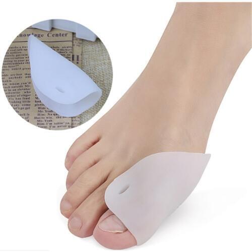 1 Pair White Big Toe Toe Valgus Corrector Bunion Inflammation Toe Separator Finger Toe Separator Foot Care Protection Tool