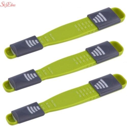 1 pcs Double End Adjustable Scale Measuring Spoons Measuring Spoon baking tool Kitchen Accessories 5z