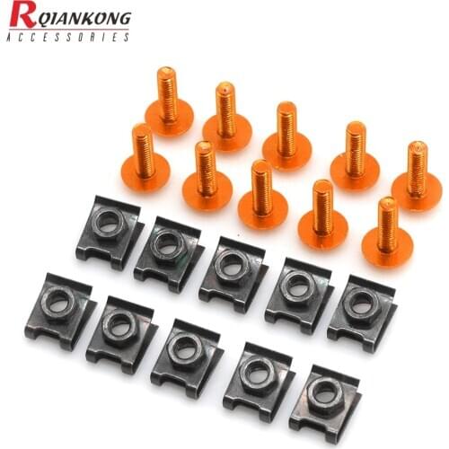 Motorcycle Accessories CNC Fairing body work Bolts Screws 7 colors For Rc 125/105 SX/105 XC/1190 Adventure/1190 Adventure R