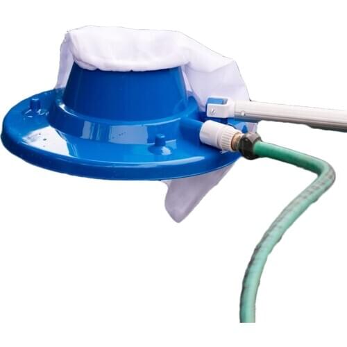 Swimming Pool Vacuum Cleaner Cleaning Suction head with Handle Mesh Bag-Interface Electrical Outdoor Hot Tub Accessories Blue