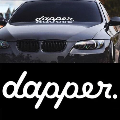 Car Stickers Decor Motorcycle Decals Letter Dapper Vinyl Decorative Accessories Waterproof PVC,30cmx5cm