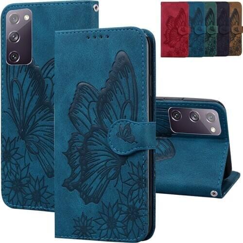 Butterfly Etui Wallet Flip Stand Cases For Samsung Galaxy A42 5G A12 A10 A20 A30 A40 A50 A30S A70 A51 A71 5G Leather Back Cover