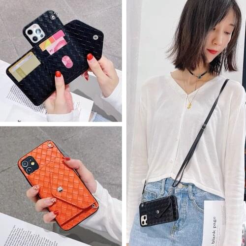 Redmi Note 10 Pro 9 9T 9S 8 7 Case Woven Pattern Wallet Strap Cover for Xiaomi Mi 10T Pro 11 10 Lite 9T Poco X3 X2 F3 Redmi 9 9T