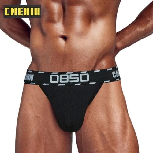 CMENIN BS (1 Pieces) Stripe Soft Men Underwear Thongs Men Jockstraps Fashion Jockstrap Mens Thongs G Strings Pouch BS3105