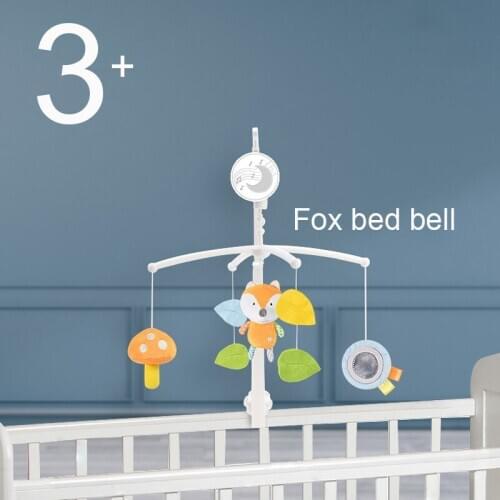 Baby Rattles Crib Mobiles Toy Holder Rotating Mobile Bed Bell Musical 0-12 Months Newborn Infant Baby Safety Seat Plush Toy