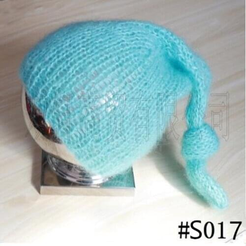 Long braid hat craft Mohair fluffy crochet hat, hat, beanie. Photography accessories. newborn, baby photography accessories