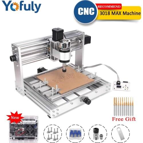 CNC 3018 Pro Max Metal Engraving Machine GRBL Control With 200w Spindle DIY 15w Laser Engraver Wood Craving Machine CNC Cut MDF