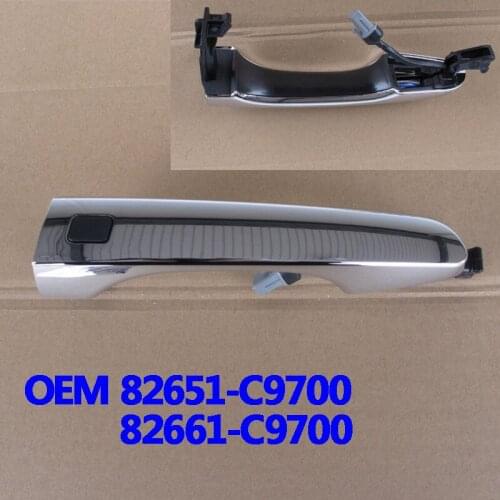 Front Exterior Outside Door Handle Chrome Keyless entry with button for hyundai CRETA 2015 2016 2017 2018