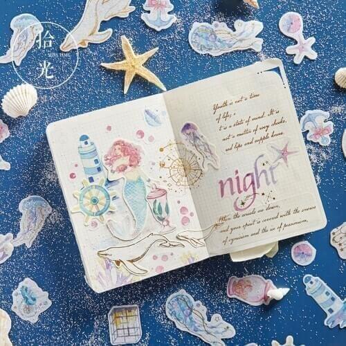 Ideal Flower Elven Whisper Gilding Decorative Stickers Scrapbooking Stick Label Diary Stationery Album Stickers