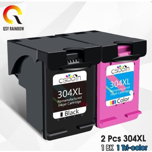 QSYRAINBOW Ink Cartridge 304XL new version replacement for hp304 hp 304 xl deskjet envy 2620 2630 5020 5032 3720 printer