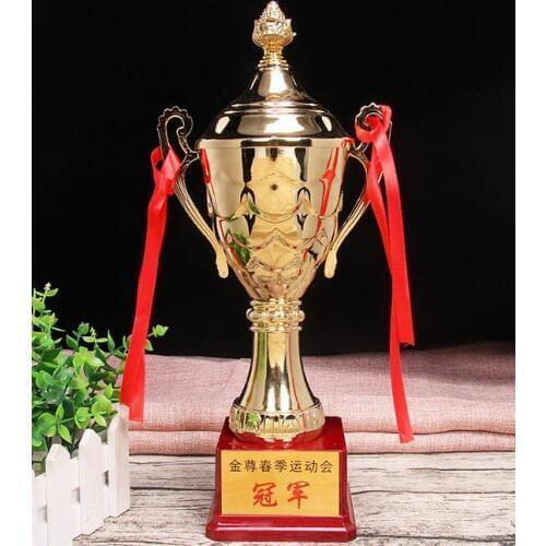 Football basketball taekwondo trophy, sports meeting MEDALS and trophies games World Cup