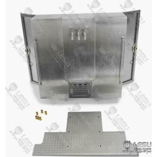 LESU 1/14 Metal Toolbox Pedal for Tmy Tractor Truck Bz 3363 1851 RC Model TH15167