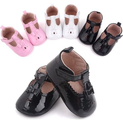 Infant Newborn Baby Crib Shoes Girl Princess Lovely Bowknot PU Soft Sole Anti-slip Breathable First Walker Toddler Moccasins