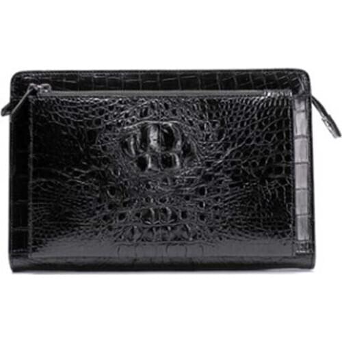 Ourui real true crocodile men wallet Genuine crocodile leather Bone skin Hand bag Men clutch bag