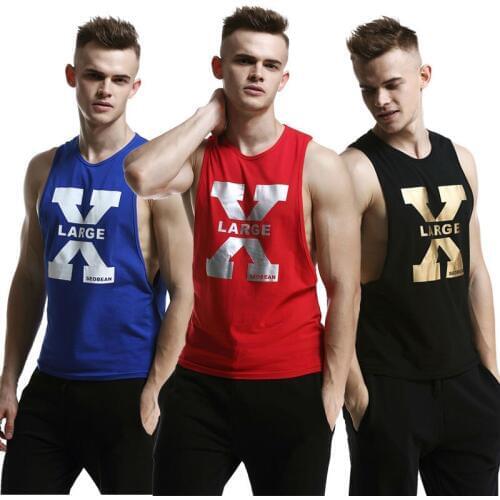 Mens Running Vest Loose Cotton Tank Tops for Man Hurdle Race Vests Men Sleeveless Shirt Surfing Singlet Male Beach T-shirts
