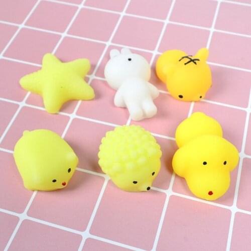 Pack of 10 Sensory Fidget Toy Party Favor Set Vent Ball for Kids Adult Pressure Relief Squishy Mochi Pinch Ball for Calm D5QA