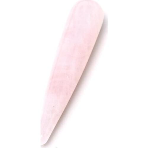 Natural Rose Quartz Yoni Wand Crystal Massage Wand Pleasure Sticks Body Massager Toys for Women Kegel Exercise