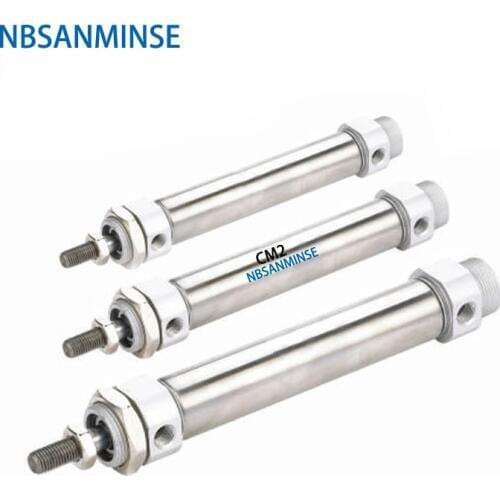 NBSANMINSE 5Pcs/Lot CM2 20mm Air Cylinder Standard Type Mini Cylinder Compressed Air Double Acting Pneumatic Air Cylinder