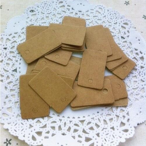 500PCS 33X20mm small Kraft Paper hang tags