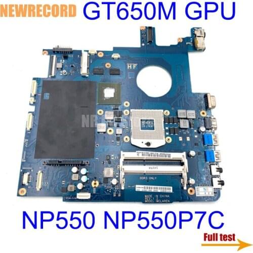 NEWRECORD BA41-01898A BA41-01900A BA92-09951A BA92-09951B For Samsung NP550 NP550P5C Laptop Motherboard HM65 DDR3 GT630M GPU