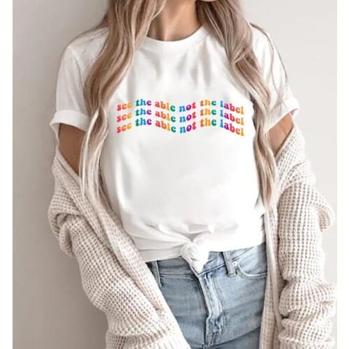See The Able Neurodiversity Advocate Awareness Tshirt SLP Professional Special Ed Teacher Social Worker Special Needs Mom Autism