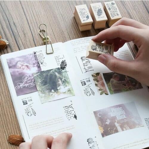 Poem of The Leaves Clear Stamps for Scrapbboking Wooden and Rubber Stamps DIY Craft Stempel Clear Stamp Cutting Dies Clear Stamp