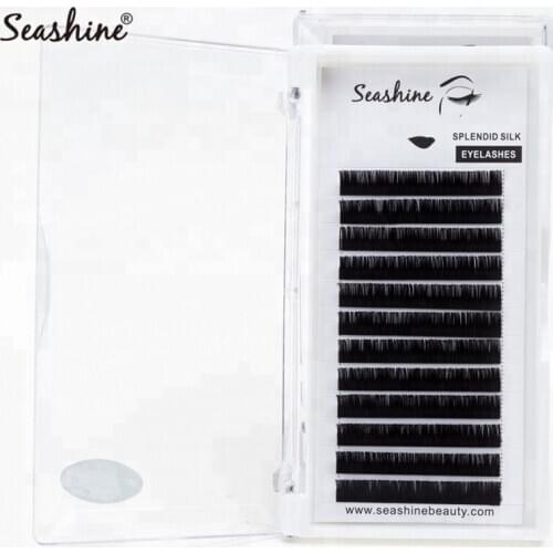 Seashine Individual Eyelashes Extension Easy Fans J B C D L Curl 0.03-0.25 Thickness Mink Eyelashes Extension Individual Lashes
