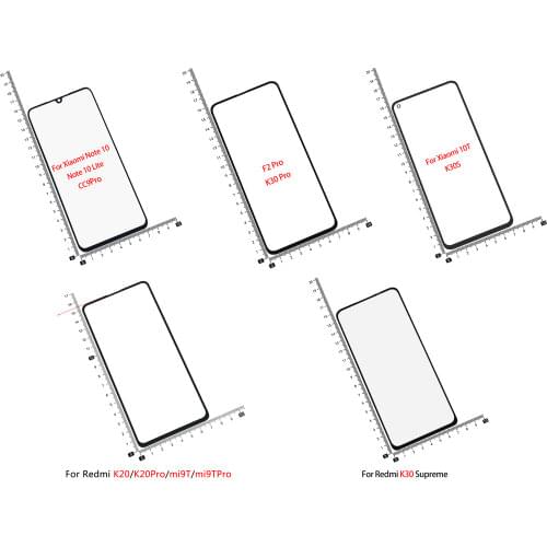 Touch Screen Front display Glass Touch Panel For Xiaomi CC9 CC9Pro Note10 CC9E A3 Mix 2 2s 3 Mix3 Digitizer Lens