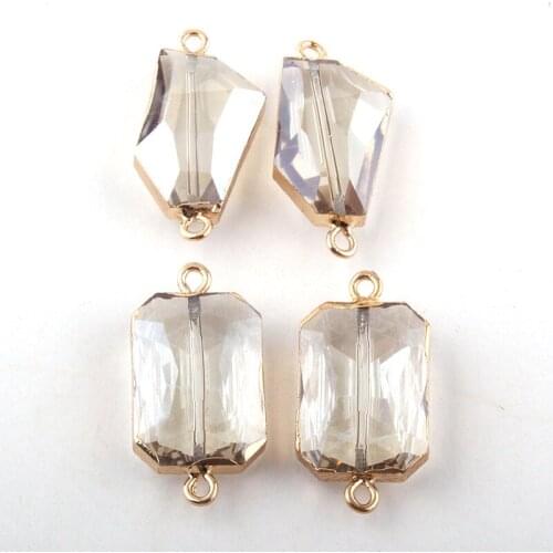 New Crystal Glass Crystal Link Pendant Charm For Making Necklace and Bracelet Jewelry