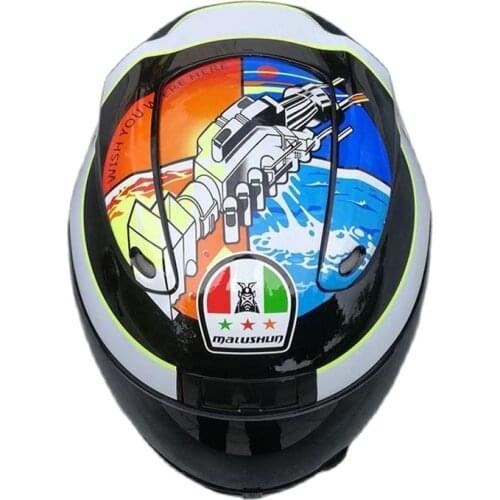 Malushun brand motocross helmet capacetes de motociclista casco motocross bumblebee Winter warm for motorcycle