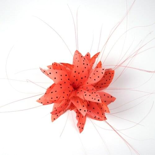 Bridal Hair Pin/Net Fascinators with Feather /Feather Flower Headdress 1 Piece Special Occasion / Party / Evening Headpiece