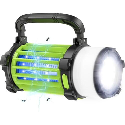 Camp Lantern LED Camping Light USB Rechargeable Flashlight Dimmable Spotlight Work Light Waterproof Searchlight Emergency Light