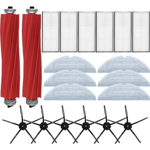 TOP!-For Xiaomi Roborock S7 T7S Plus Main Side Brush Mops Cloths HEPA Filter Kit Robotic Vacuum Cleaner Accessories