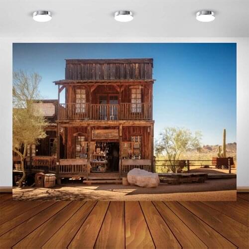 Yeele Desert Wooden House West Cowboy Background Photophone Birthday Party Backdrop Photography For Photo Studio Photocall