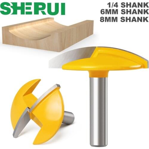 1pc 1/4" 8Shank Small Bowl Router Bit - 1.65" Radius - 1-3/4" Wide For Woodworking Cutting Tool