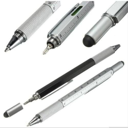 1PCS/Sell) Screwdriver Capacitance Ballpoint Pens Stationery Ballpen Stylus Pen Touch Pen Oily Black Refill 0.7 Mm