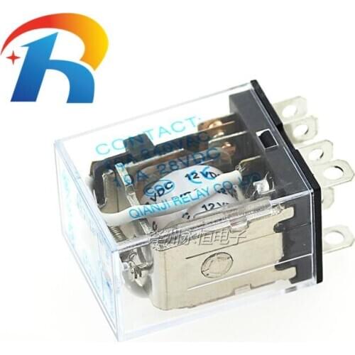 5PCS Original QIANJI intermediate relay JQX-13F-DC12V-2Z 8PIN two open and two closed 10A250V