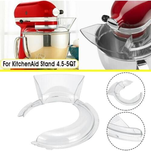 Accessories For 4.5-5QT Bowl Pouring Shield Tilt Head Kitchen Aid Stand Mixer For W10616906 KN1PS KSM500 KSM90 KSM75 K45SS etc