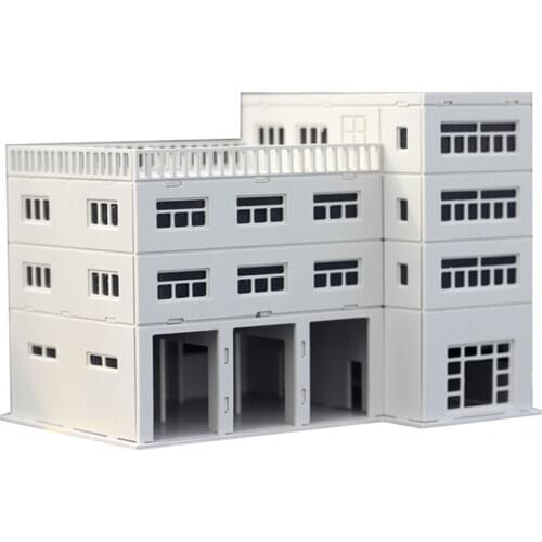 DIY Ho N Scale Modern Architecture Model Sand Table Plastic Assembly Model Building Kits Train Model N Scale