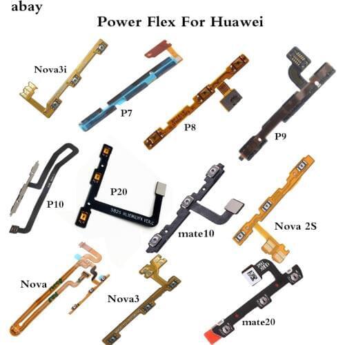 On Off Volume Up Down Button Key Power Flex Cable For Huawei P7 P8 P9 P10 P20 Lite Pro mate 20 10 lite nova 3 Replacement Parts