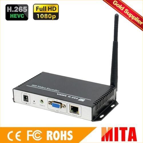 HD H.265 VGA iptv encoder WiFi for IPTV streaming to Youtube Wowza Facebook Ustream