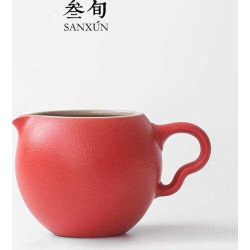 Bellissmo ceramic fair mug with kung fu tea set and a cup of hot tea prevention sea tea accessories household points