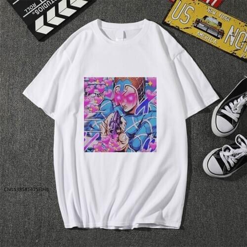 Cool Men/Women T Shirt Jojo Bizarre Graphic Print Adventure Cool Japanese Anime Style Soft Plus-Size Cool Tee Top COTTON Fabric