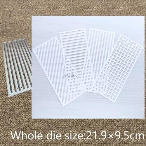 XLDesign Craft Metal Cutting Dies stencil mold Long Stripes Coverplate scrapbook Album Paper Card Craft Embossing die cuts