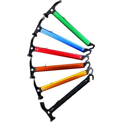 Multifunctional Hammer Outdoor Camping Hammer Tent Canopy Ground Nail Hammers With Hook Floor Nail Puller Lifesaving Accessories
