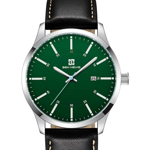BEN NEVIS Watch Male Trending Calendar Sport Waterproof Watches for Men Black Leather with Gift Box Top Brand Luxury Montre