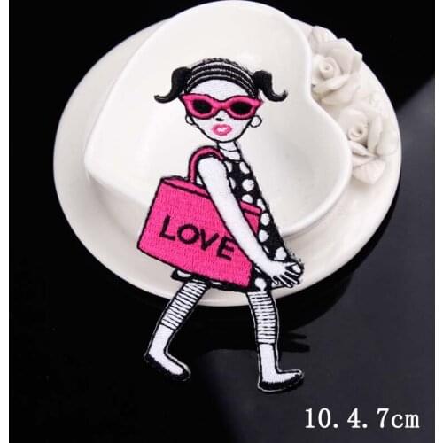 Anime Girl Patch Embroidered Patches For Clothing Iron On Patches Cartoon Patch Cool Appliques On Clothes Coat Decor Accessories