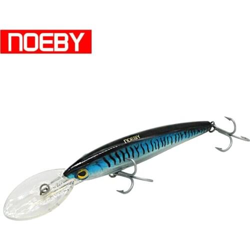 NOEBY Trolling Fishing Lure 5-8m Floating Super MINNOW Crankbaits 3X Treble Hooks Hard Bait Fishing Tackle NBL9046