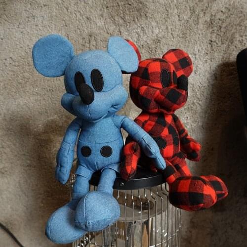 Original Disney Classic Cartoon Mickey Cute Cartoon Stuffed Toy Dolls 30cm High Quality Birthday Gifts For Children